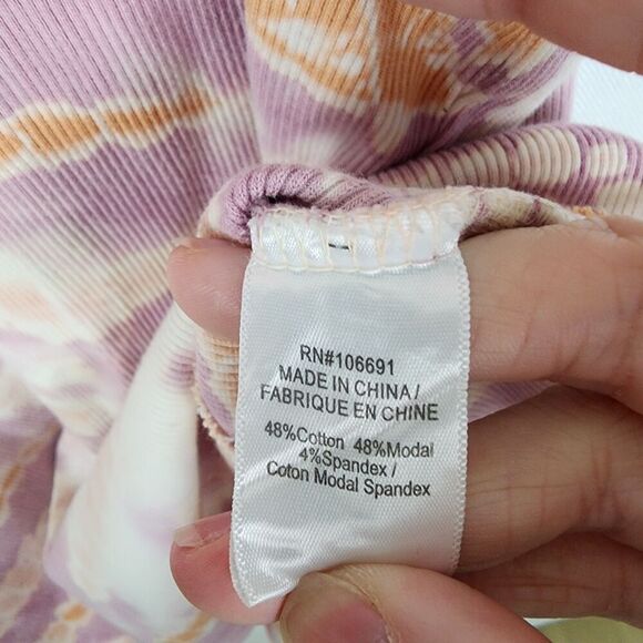 Christina Haack YFB Robbie Tie Dye Tank Size Medium Festival Hippie Racerback - Picture 6 of 8